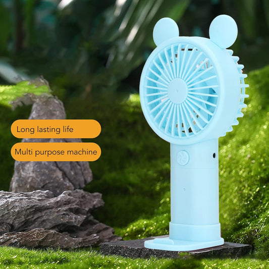 Sorandy Mini Handheld Fan, Small Personal Portable, Strong Wind Power, with 1200mAh Rechargeable Lithium Battery USB Charging Hands Electric Fan for Travel Office Outing Study