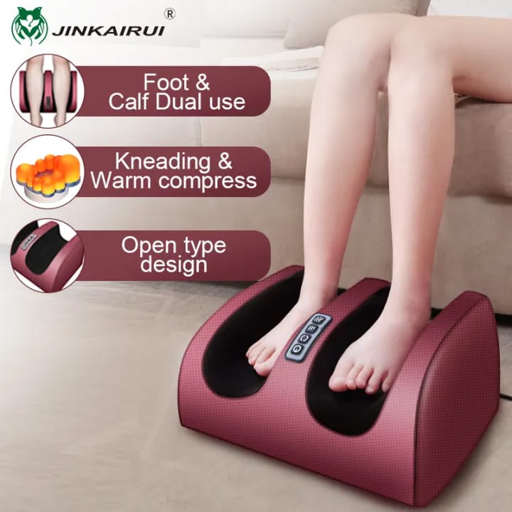 New Electric Foot Massager SPA Shiatsu Kneading Machine Calf Leg Pain Relief Booster