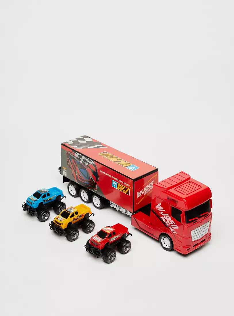 nertia 4-Piece Toy Car and Truck Set