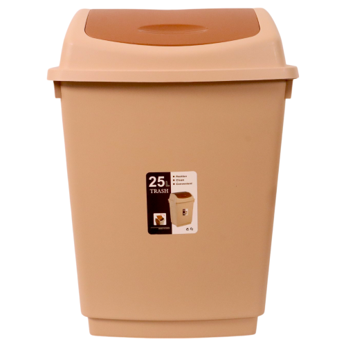 PL BIN 40L W/FLIP LID 2TONE ASSORTED COL
