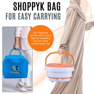 Portable Folding Washing Machine with Spin Dryer, Mini Washer for Baby Clothes, Underwear, Socks, Camping, Travelling