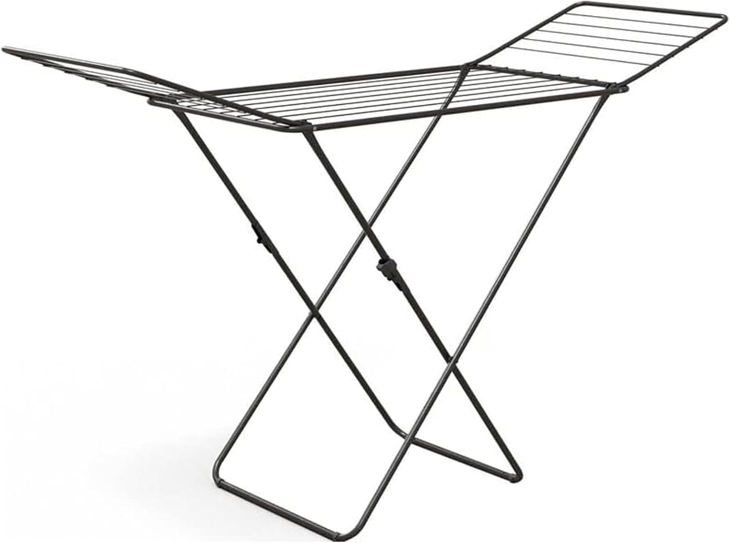 Folding Clothes Drying Rack, Gullwing Laundry Clothing Dryer Rack, Lightweight Winged Clothes Airer, Collapsible Space-Saving Laundry Rack for Clothes, Towels, Indoor/Outdoor