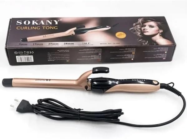Curling Iron 5 Heat Levels 19ml Diameter Thin Curling Iron 750°F