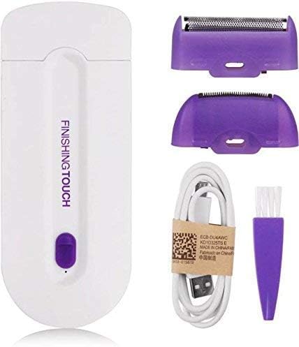 Finishing Touch Electric Rechargeable Mini Facial Hair Remover Epilator Machine For Women and Men| Painless All Body Cordless Hair Removal Shaver for Upper Lips, Chin & Cheeks