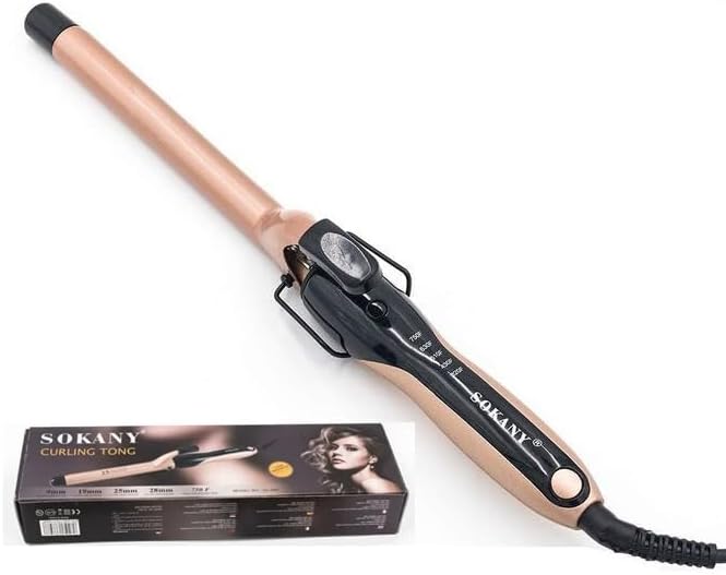 Curling Iron 5 Heat Levels 19ml Diameter Thin Curling Iron 750°F
