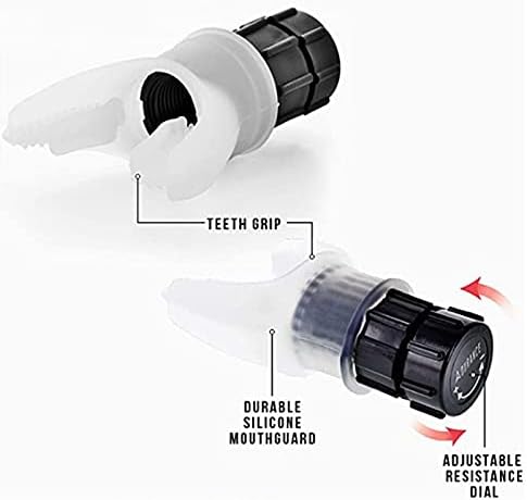 Breathing Trainer Exercise Mouthpiece Ergonomic Increase Lung Capacity Improves Sleeping Respiratory Therapies