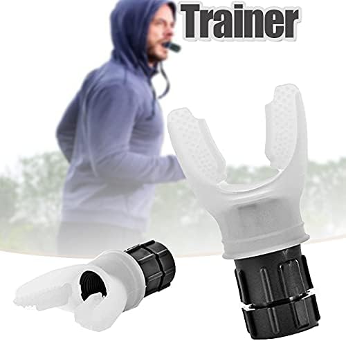 Breathing Trainer Exercise Mouthpiece Ergonomic Increase Lung Capacity Improves Sleeping Respiratory Therapies