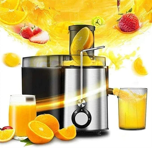 Juicers, Compact Fruits and Vegetables Juice Extractor, Dual Speed Wide Mouth Juicer Machines, BPA Free, Stainless Steel, Easy to Clean