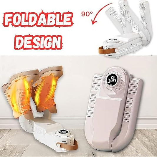 YU WELL Electric Shoe Dryer, Deodoriser Shoe Warmer Device Retractable Foldable Shoe Dryer for All Types of Shoes Boots Hot Air Circulation