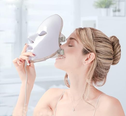 face & neck both, HICITI 7 Colors Light LED Facial Mask Skin Rejuvenation Face Care Treatment Beauty Anti Acne Therapy Whitening Skin Machine