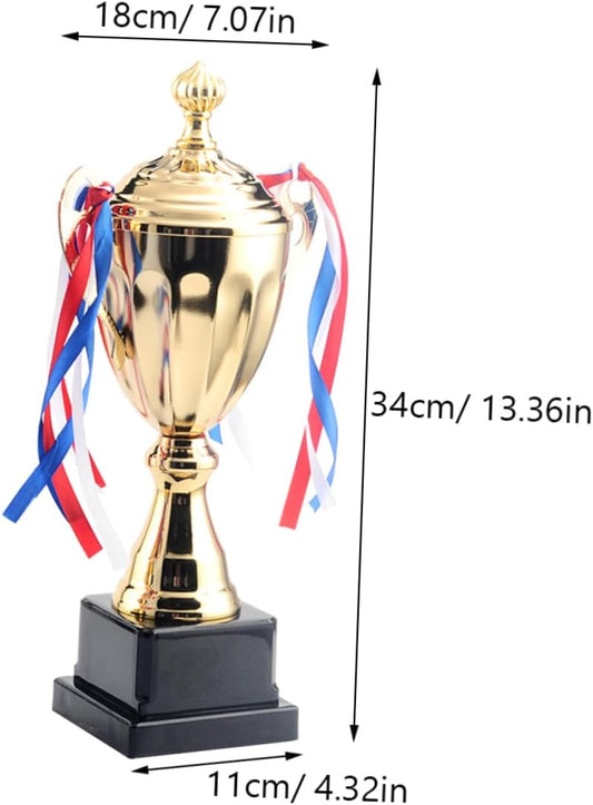 Large Trophy Cup Gold Trophy Metal Trophy for Sport Tournaments Competitions Honor