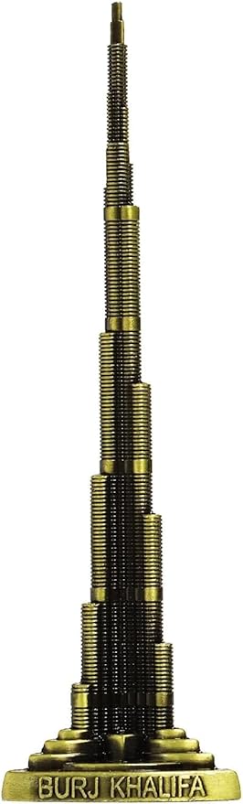 Tower Decorations, Burj Dubai Model Miniature Burj Dubai Alloy Model Decorations Art Craft Office Home
