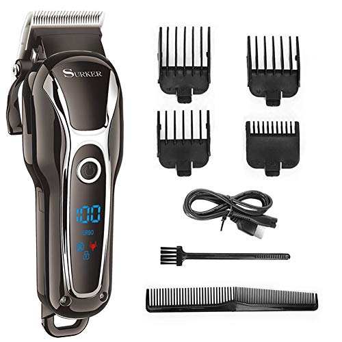 Hair Clipper Mens Electric Cordless Hair Trimmer