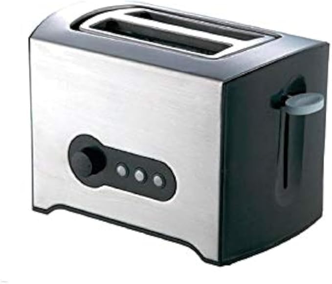 Geepas 900W 2 Slice Toaster - Stainless Steel Bread Toaster with High Lift Function - GBT6152 Reheat| Defrost Function |Lift & Lock Function, Wide 2 Slots
