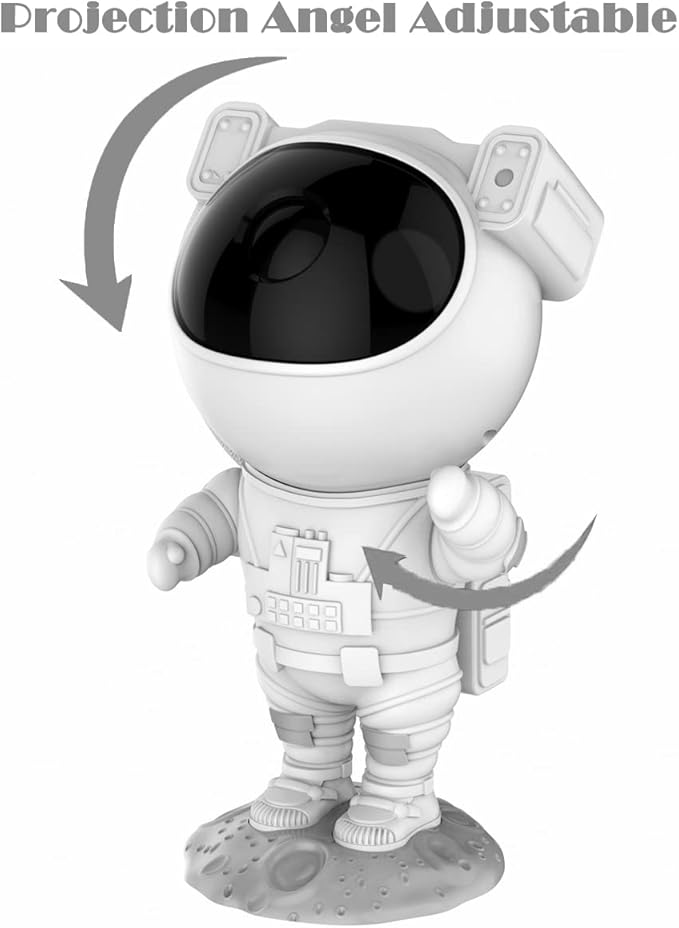 Amosse Star Projector Galaxy Night Light,Birthday Gifts Toys for 2-10 Year Old Boys Girls- Astronaut Starry Nebula Ceiling LED Lamp with Timer and Remote,Projection Lights for Bedroom Décor - White