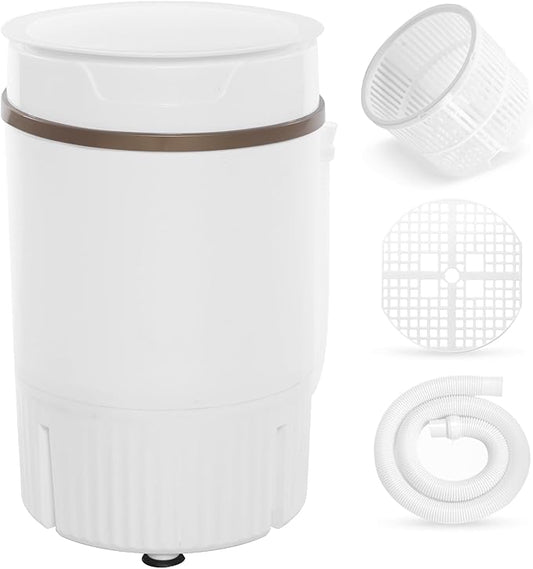 2 in 1 Portable Washing Machine, 4.5L Capacity Semi-automatic Small Washer, Mini Washing Machine with Blue Light, Suitable for Apartments, Dorms, College Rooms, RV's, Deep Cleaning of Other Clothes