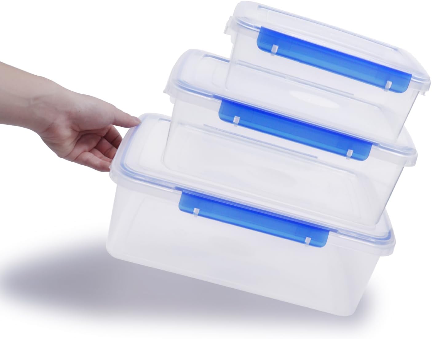 Food Storage Container in black colour 3pcs set