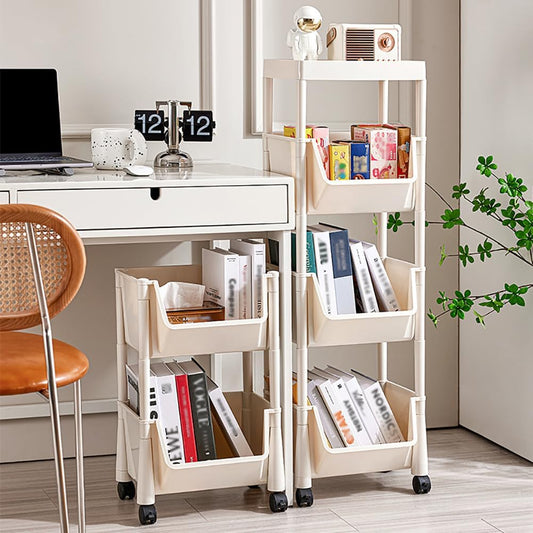 Plastic Compact Bookcase, Free Standing Bookshelves