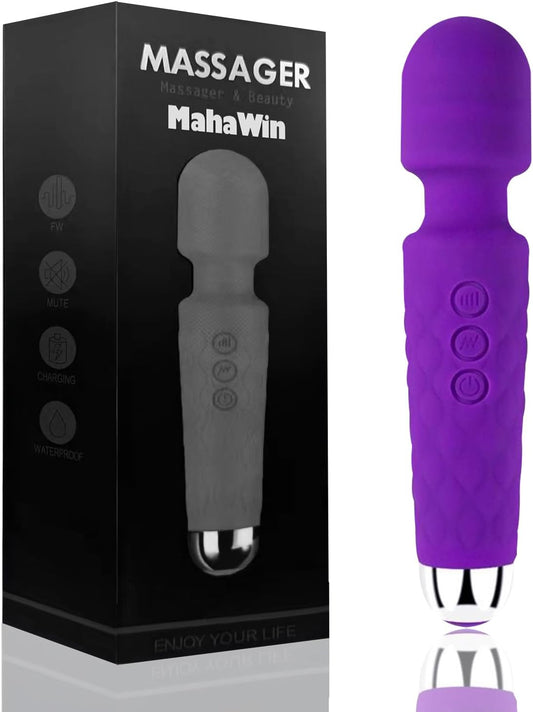 Shoulder Muscle Massager, USB Rechargeable, Waterproof,Mini, Travel Size (Violet)