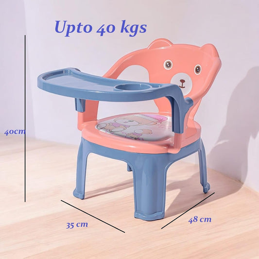 Plastic Baby Chair with Cushioned Seat