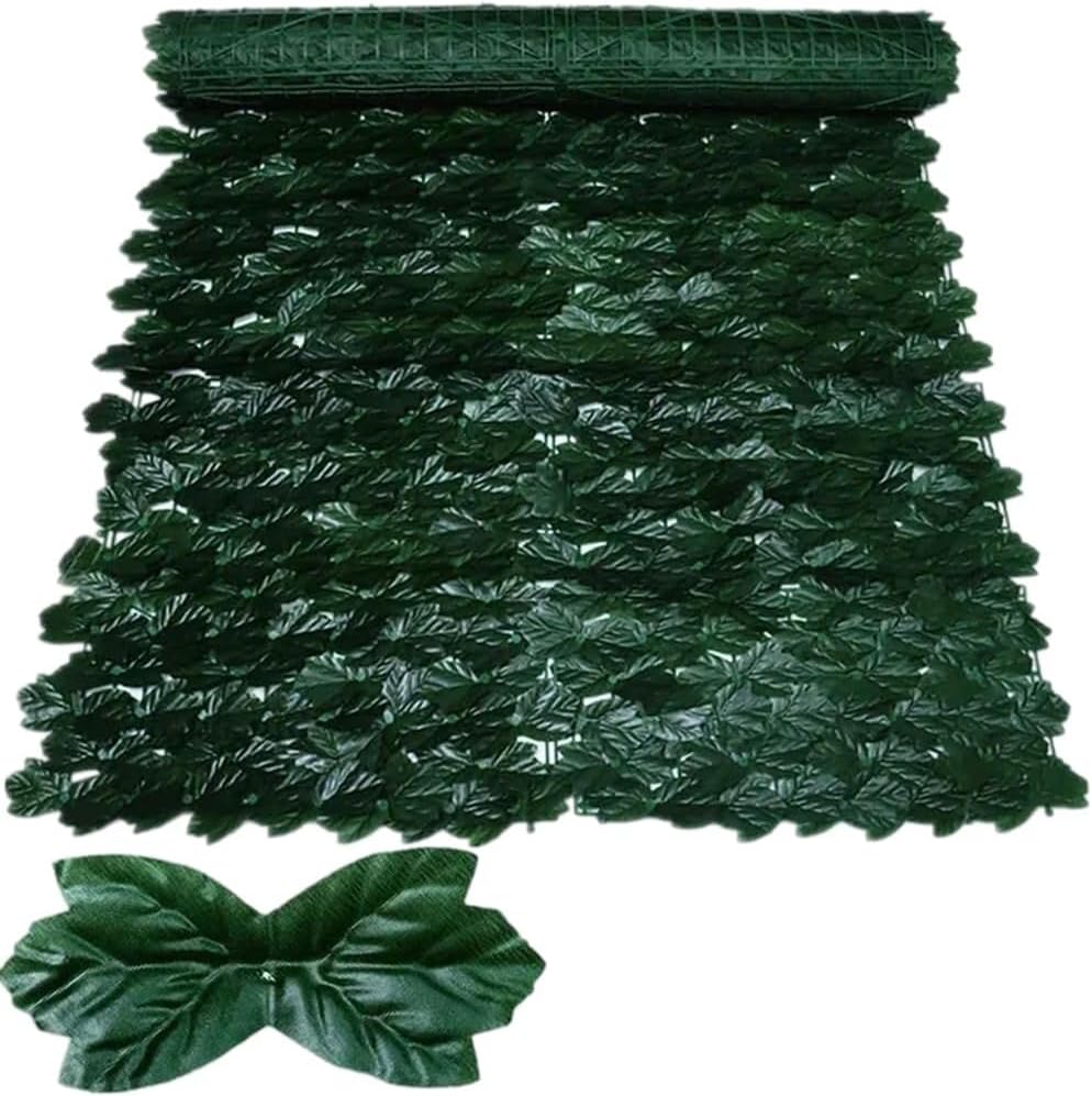 Artificial Plant, Artificial Ivy Hedge Green Leaf Fence Board, 50 x 100 cm, Artificial Privacy Fence, Sun Protection Shade Net, For Home, Outdoor, Garden, Balcony, Decoration