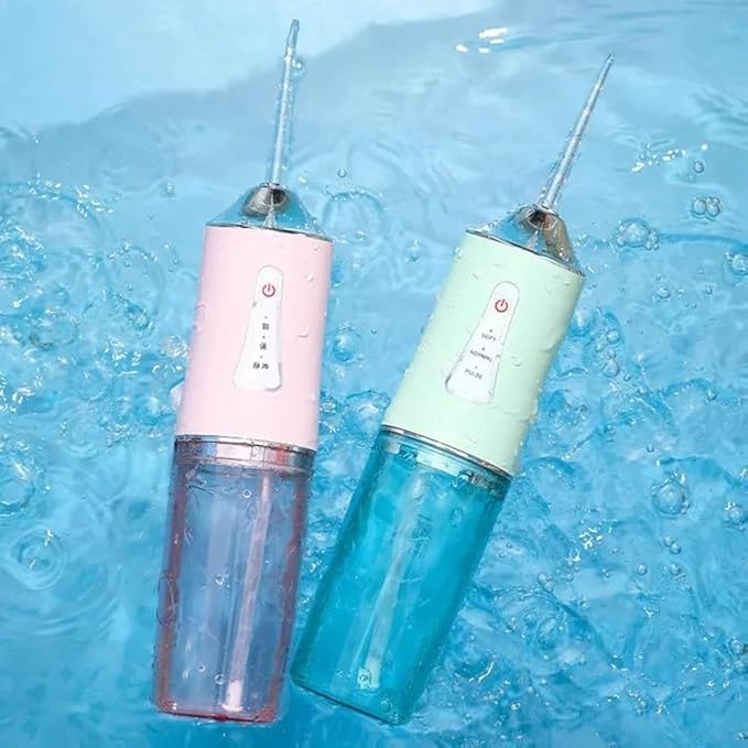Water Dental Flosser Professional Irrigator for Dental & Oral Care with 8 Tips 4 Modes 310mL Large Capacity Waterproof Rechargeable and Portable Cordless