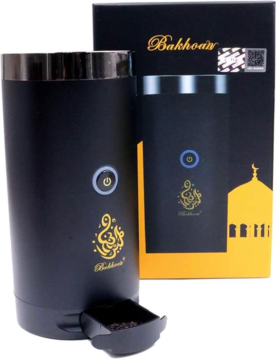 Bakhoor BoSidin Stylish Portable Incense Burner | USB Rechargeable Oud burner | Electric Arabic Mubkhara Device for Home Office and Car (X020-Black)