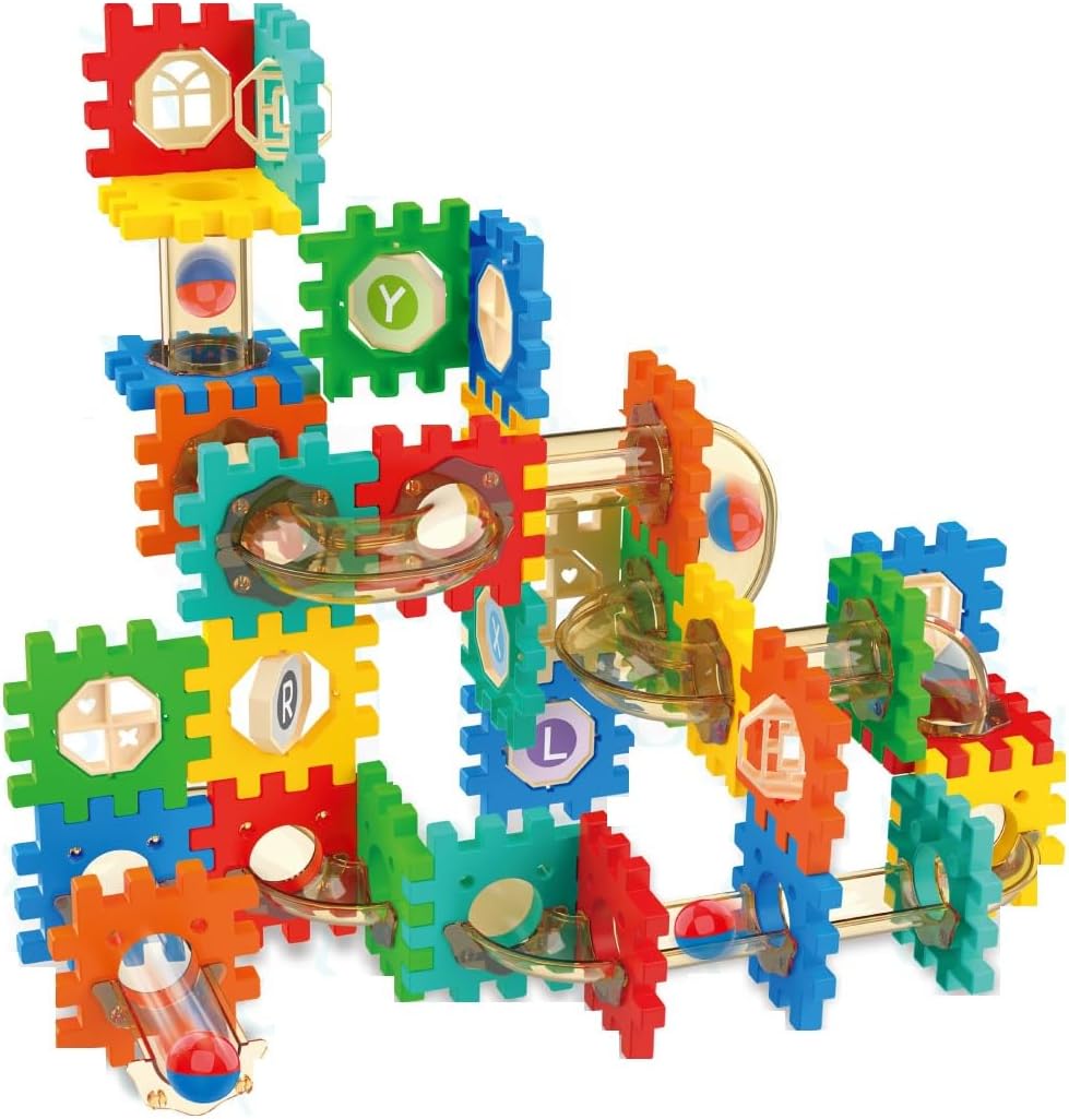 building blocks rolling ball, colorful design, 98 PCS, 3+ ages
