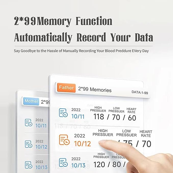 Upper Arm Body Health Monitor,Digital Arm Use Body Health Monitor | Real-Time Portable Gauge Smart Data Management for House, Travel, Clinic, School, Hospital