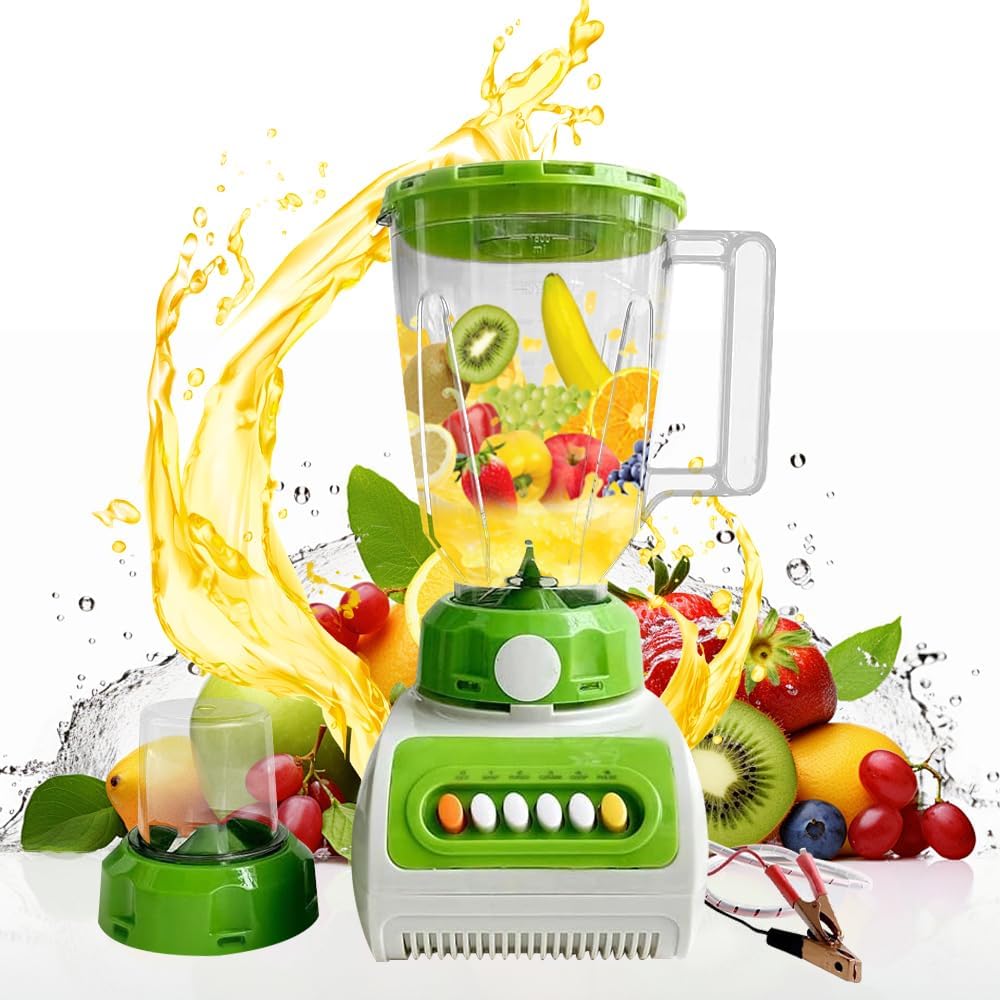 12V Solar Juicer, Tavel Blender for Smoothies, Juice and Shakes, BPA-Free For Camping,Picnic Use