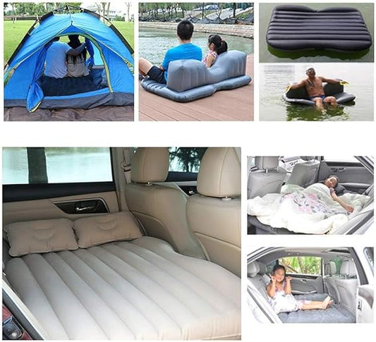 Air Mattresses Inflatable For Camping Children Rear Double Adjustable Sleeping Pad Airbed Seat Cover Cushion Flocking Cloth Mvp With Pump