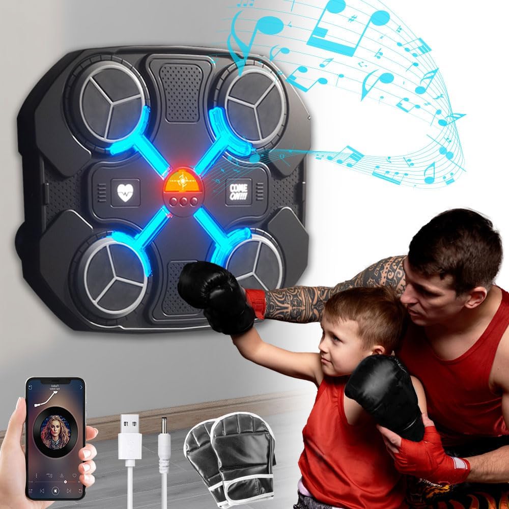 Boxing Machine Children, Bluetooth Boxing Machine with Music,