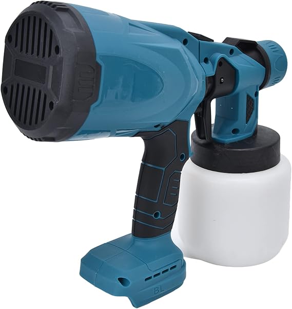 Paint Spray Gun, Electric Paint Sprayer, Portable Battery Powered Automatic Spray Paint Machine Cordless Painting Sprayer with 800ml Container for Painting Wall, Cabinet, Furniture