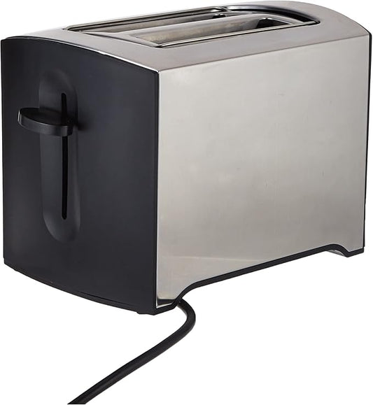 Geepas 900W 2 Slice Toaster - Stainless Steel Bread Toaster with High Lift Function - GBT6152 Reheat| Defrost Function |Lift & Lock Function, Wide 2 Slots