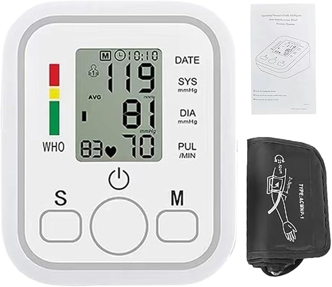 Upper Arm Body Health Monitor,Digital Arm Use Body Health Monitor | Real-Time Portable Gauge Smart Data Management for House, Travel, Clinic, School, Hospital
