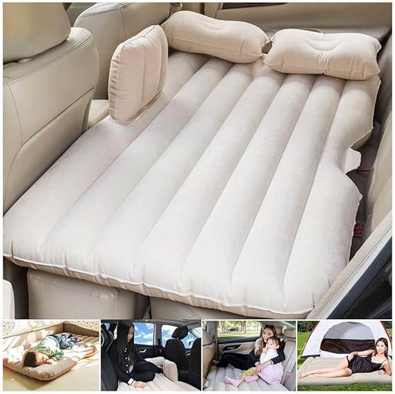 Air Mattresses Inflatable For Camping Children Rear Double Adjustable Sleeping Pad Airbed Seat Cover Cushion Flocking Cloth Mvp With Pump
