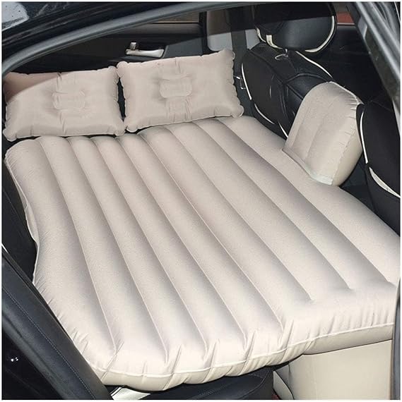 Car Travel Bed 138 * 85 45Cm Suv Air Mattresses Inflatable For Camping Children Rear Double Adjustable Sleeping Pad Airbed Seat Cover Cushion Flocking Cloth Mvp With Pump