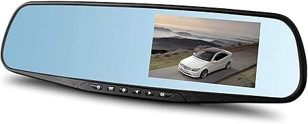 DVR Blackbox Vehicle Camera with 10.1 Inch Touchscreen, Full HD 1080 Resolution, Rear Center Mount