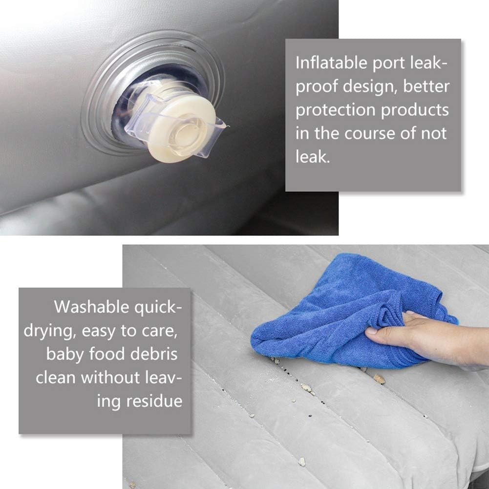 Air Mattresses Inflatable For Camping Children Rear Double Adjustable Sleeping Pad Airbed Seat Cover Cushion Flocking Cloth Mvp With Pump