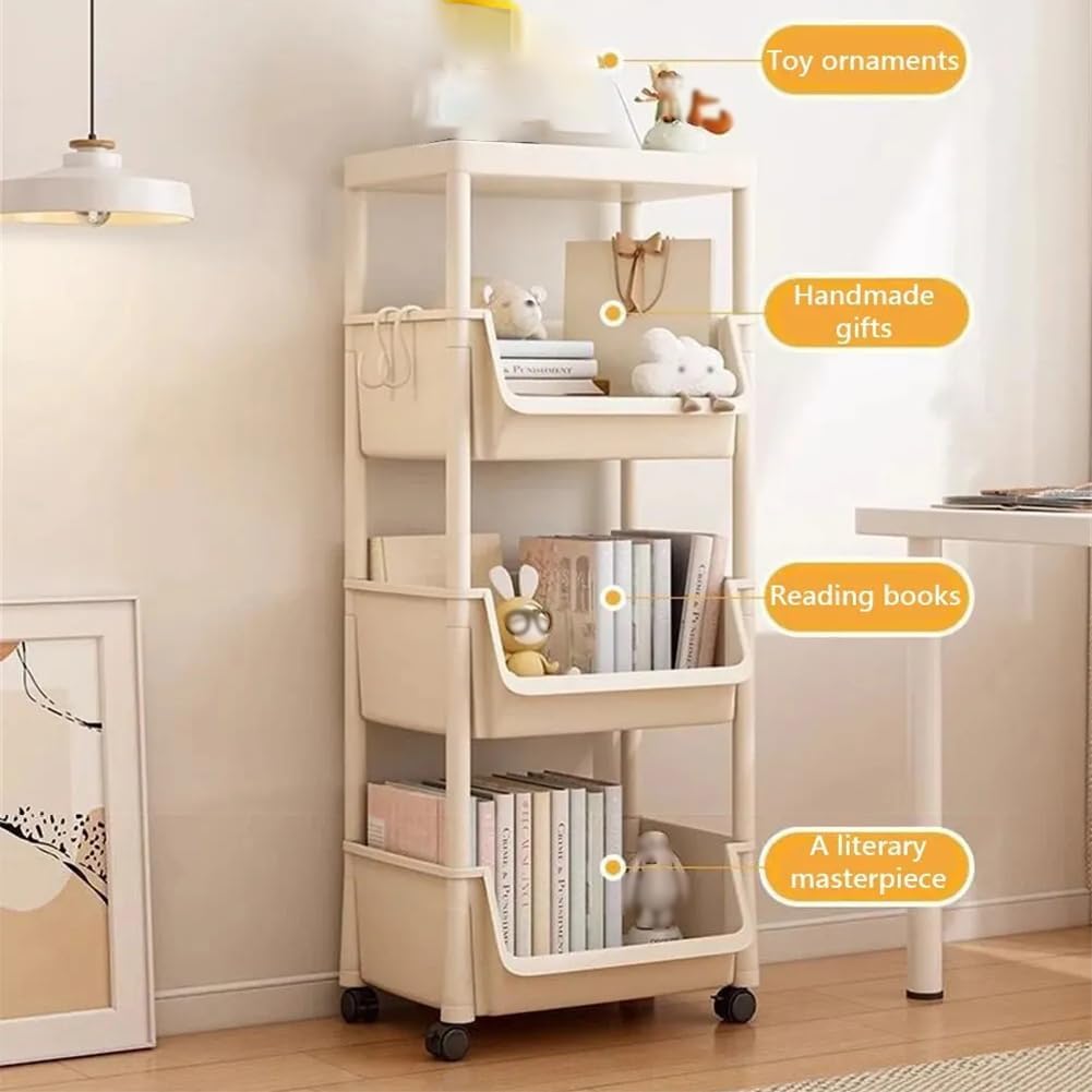 Plastic Compact Bookcase, Free Standing Bookshelves