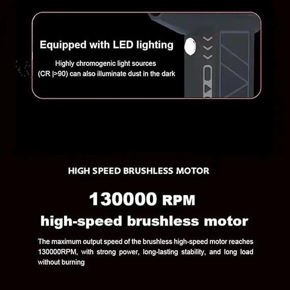 Mini Jet Fan, Super Strong Brushless Motor, Ultra High-Speed, Extra Long Range, Violent Wind Force, Magnetic Suction Nozzle, Dust Blowing Artifact, Small Hand Fan