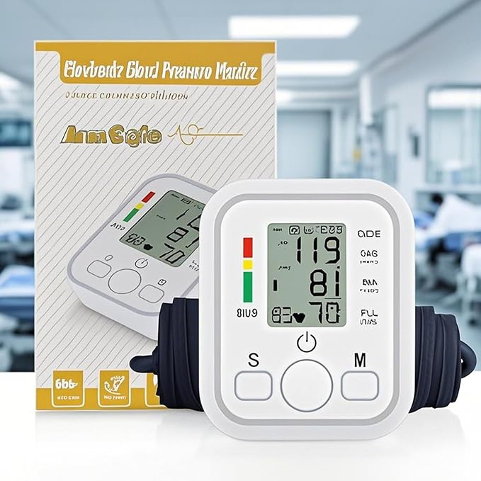 Upper Arm Body Health Monitor,Digital Arm Use Body Health Monitor | Real-Time Portable Gauge Smart Data Management for House, Travel, Clinic, School, Hospital