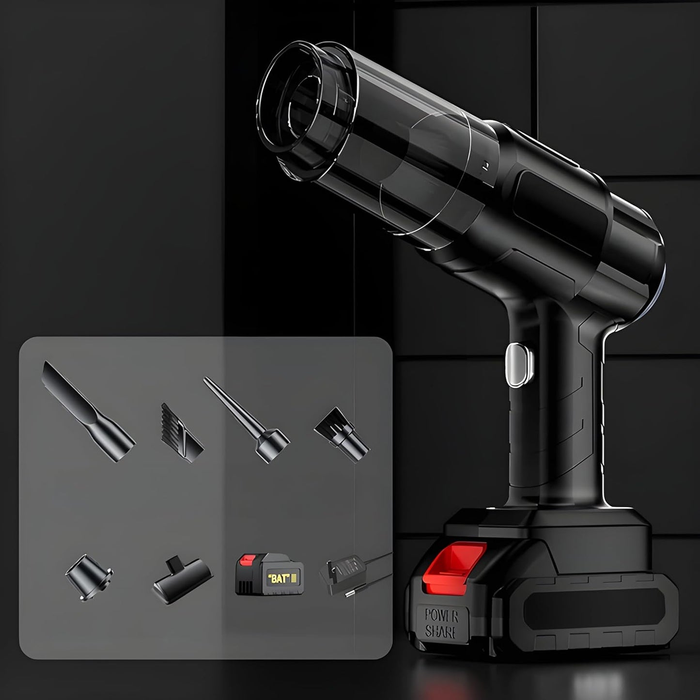 Wireless Handheld Vacuum Cleaner, 3-in-1 High Power