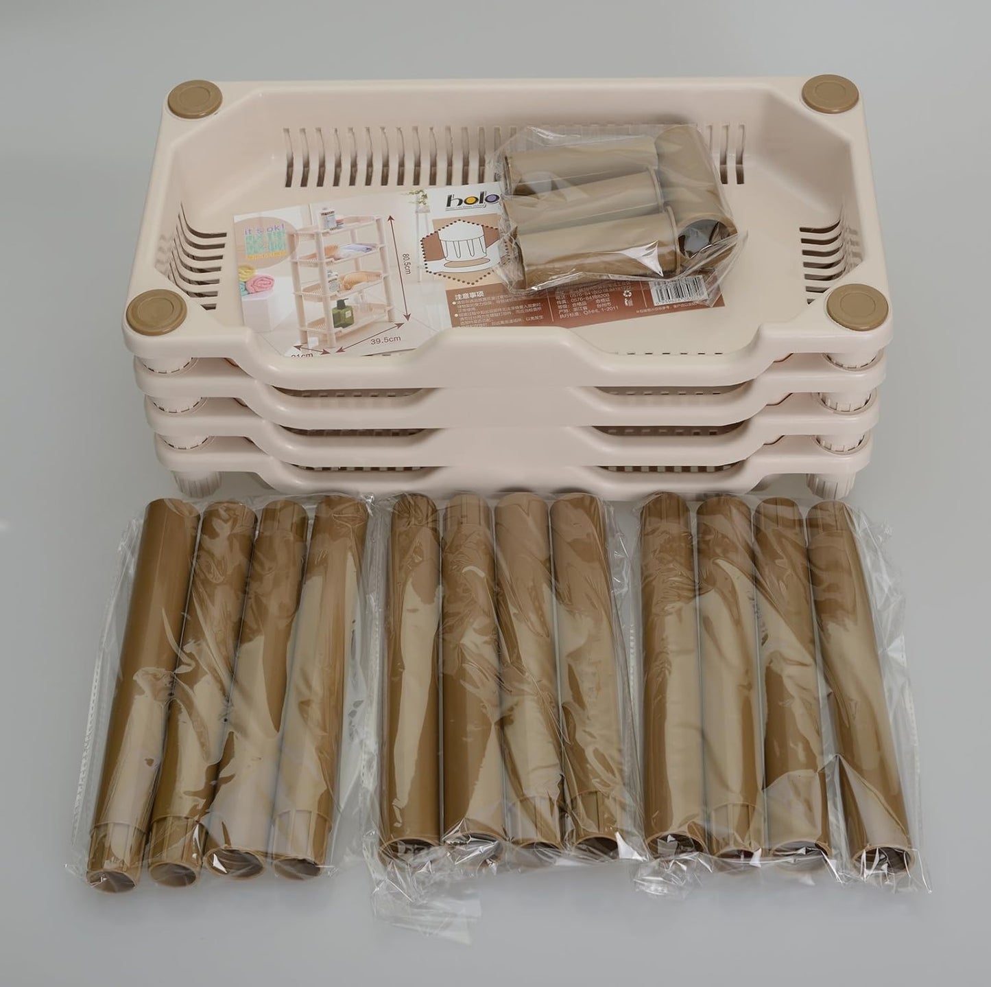 Plastic Stand Rack with 4 tiers for Kitchen