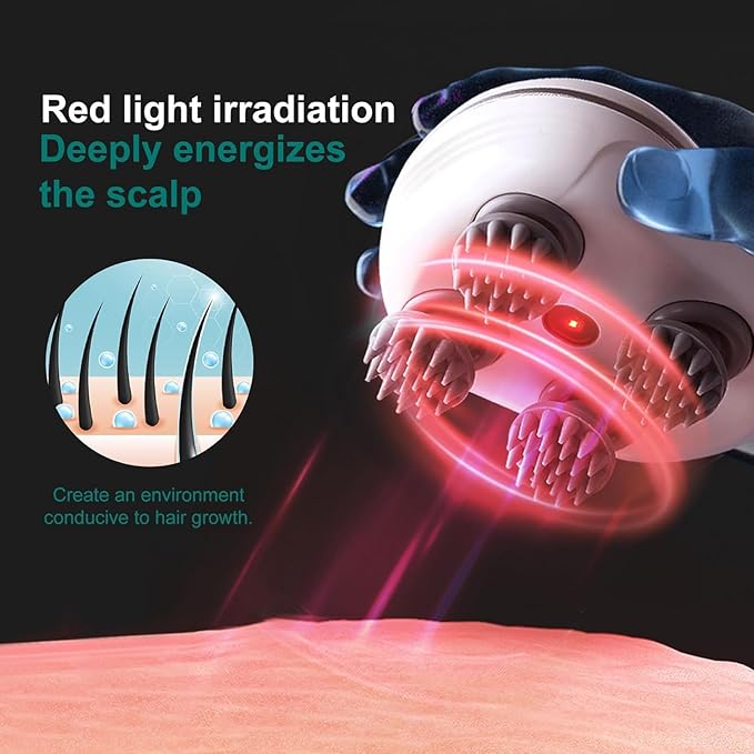 electric Scalp Massager,Head Massager Scalp Stress Relax,Silicone Scalp Massager,Head Massager for Hair Growth,Head Scratcher,Scalp Massager Shampoo Brush,pet Massager,cat,Dog