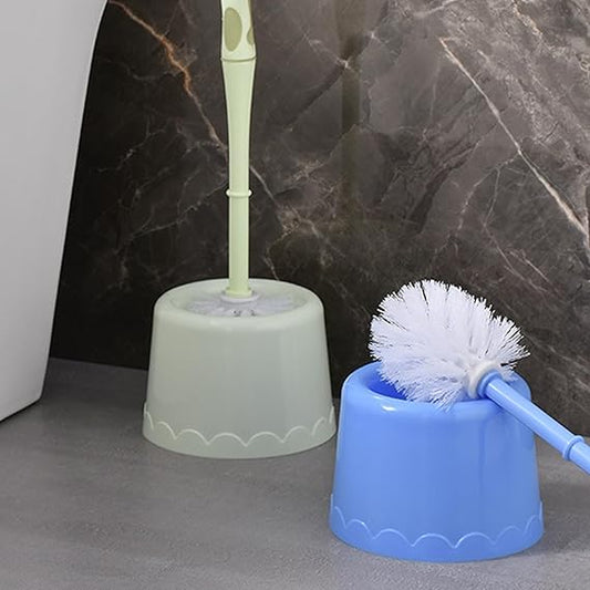 Toilet Brush Set with Hard Bristles Bathroom Cleaning Brush