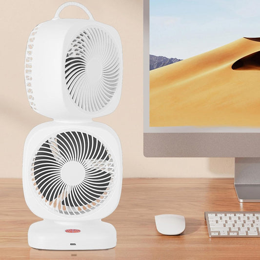 Small Tower Fan | Dual Head Small Table Fan