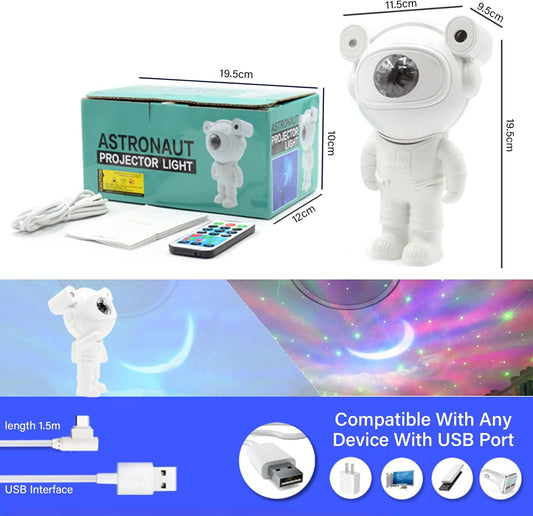 Astronaut Galaxy Projector with Blutooth Speaker, Astronaut Light Projector with Timer