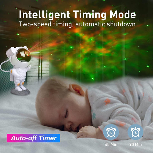 Star Projector Night Light with Timer and Remote Control, 360° Adjustable Astronaut Galaxy Projector Night Light for Kids Adults Bedroom, Gaming Room Decor, Home Theater (Astronaut)