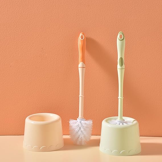 Toilet Brush Set with Hard Bristles Bathroom Cleaning Brush